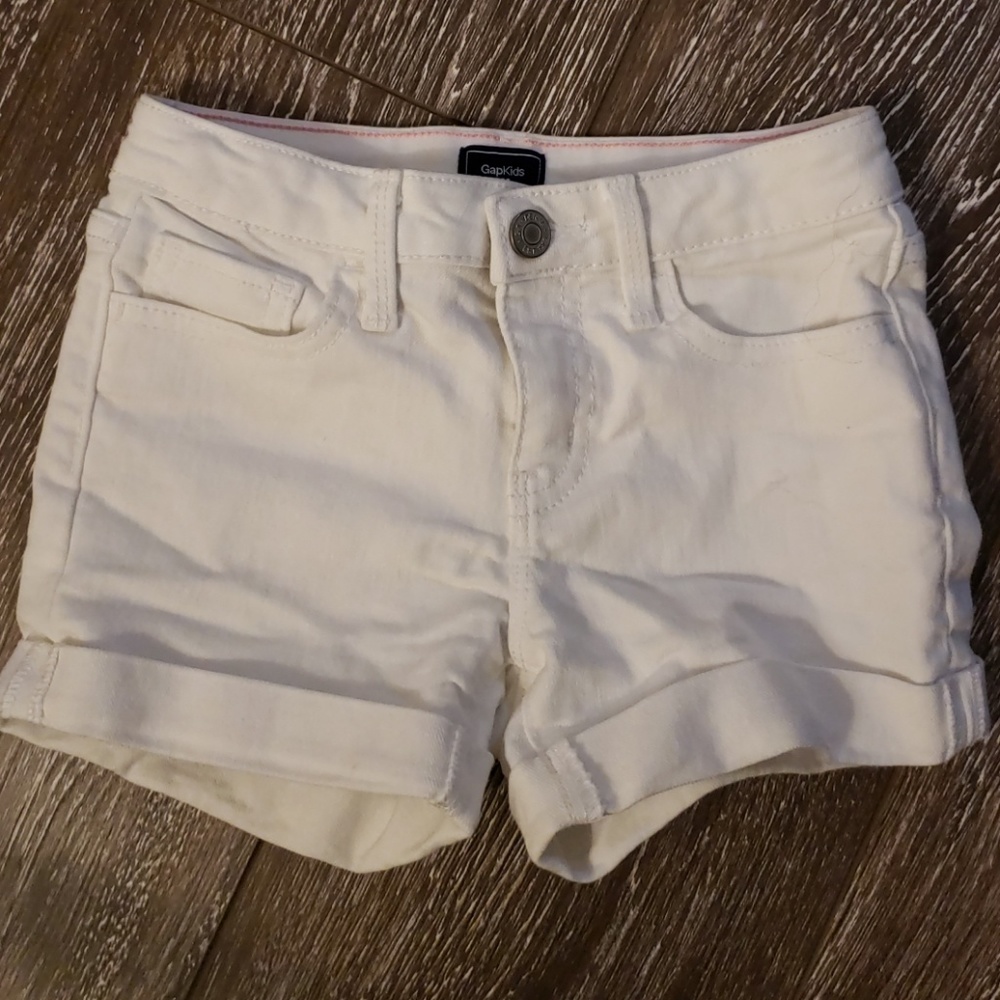 Gap Kids White Denim Jean Shorts